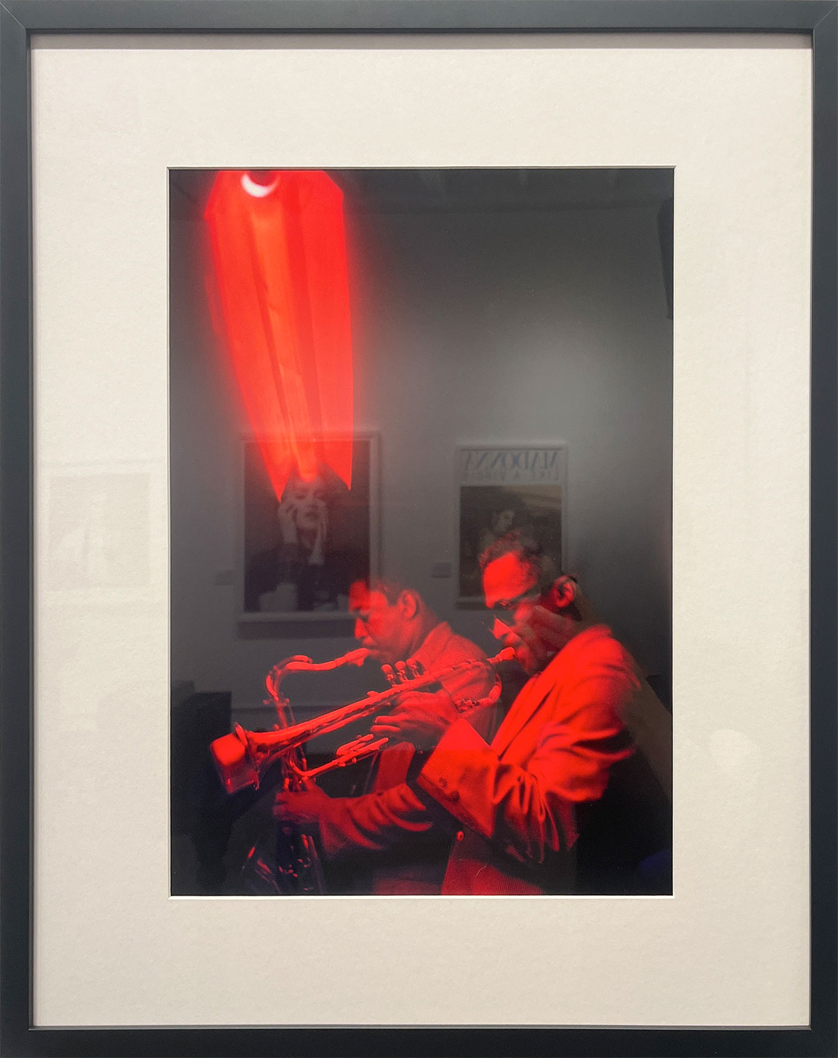 John Coltrane with Miles Davis Framed Photo